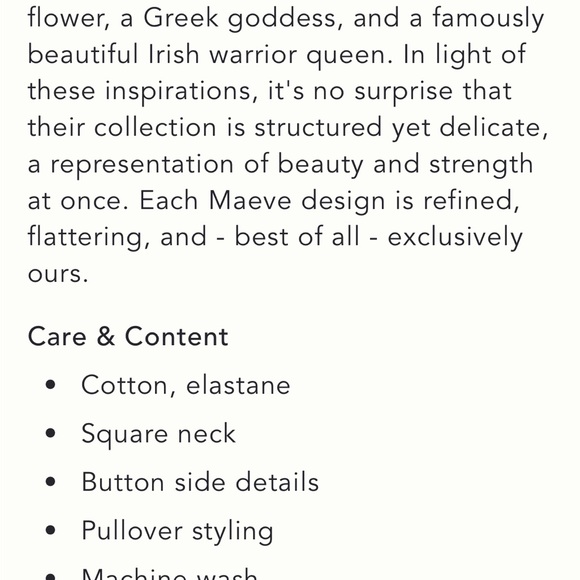 Maeve button side tank top NWOT - Picture 5 of 10